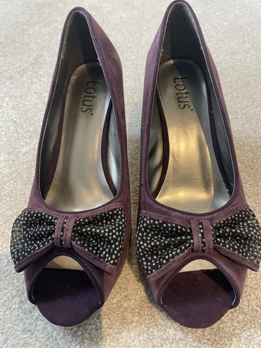 Lotus purple suede leather - lotus,