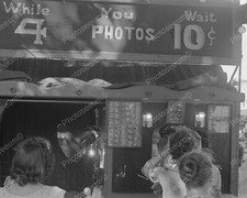 Early Photo Booth 1938 Vintage