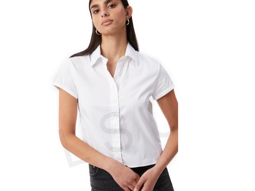 Girls white short sleeves - girls,