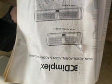 Dimplex  3kW Air Curtain Indoor Over Door Wall Fan Heater Metal White