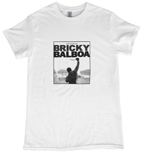 BRICKY BALBOA Tshirt It Aint Over Til Its Over Bricklayer Trades Tee 157