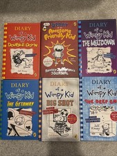 Diary Of A Wimpy Kid Book Bundle, 4 Paperback, 2 Hardback