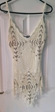 Pretty Crochet Top With Beading Detail Size 10 Never Been Worn