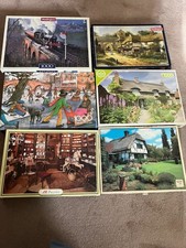 Large lot of 6  jigsaw puzzles  all Complete 5 X 1000 and  1 X 750 PIECES.