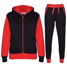 Kids Girls Tracksuit Red