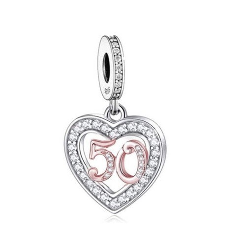 S925 silver rose - silver, gold