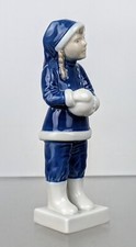 Royal Copenhagen Vintage Porcelain China Figurine 5656 Girl With Snowball Danish