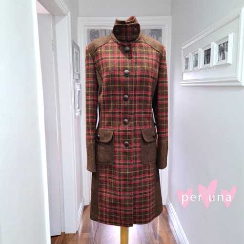 Per una tweed field coat - una,