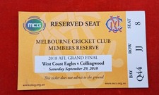 2018 AFL Grand Final Ticket