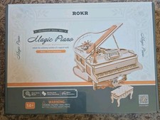 ROKR Magic Piano Mechanical Music Box 3D Wooden Puzzle AMK81