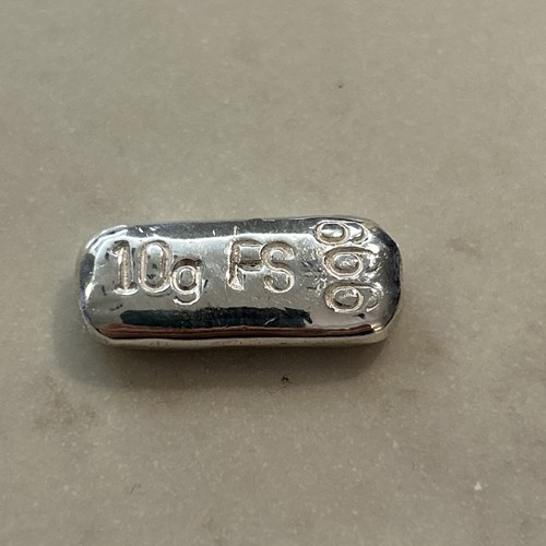 Silver ingot bar - 10grams, 999