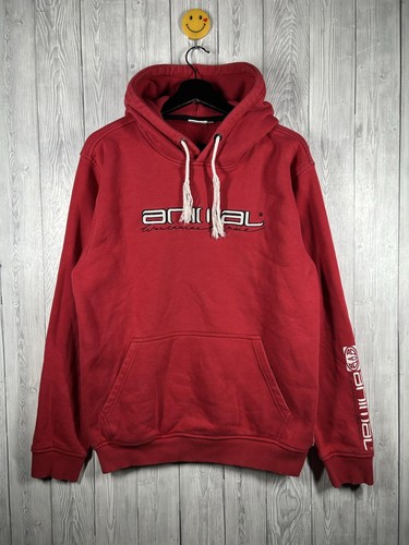 Animal hoodie mens medium red - mens,