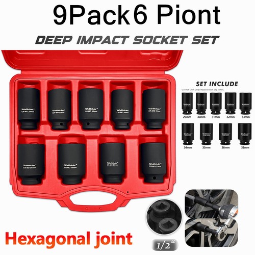 9pc axle hub - nut, deep