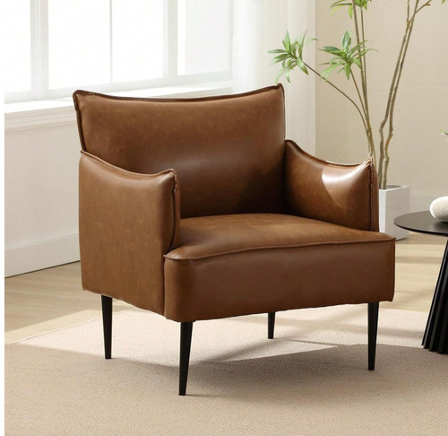 Leather accent chair lounge - leather,