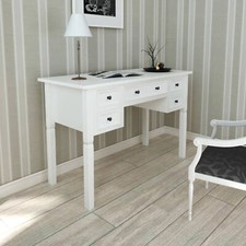 Chaduof White Writing Desk