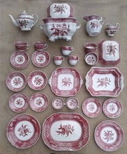 Spode pink camilla part dinner - spode,