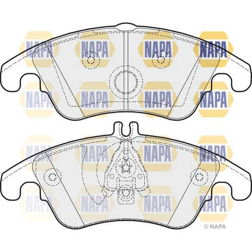 Brake pads set for mercedes - brake,
