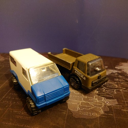 Tonka truck van 1978 - truck, tin