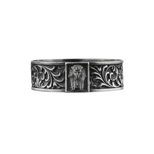 Tutankhamun band ring - band, sterling