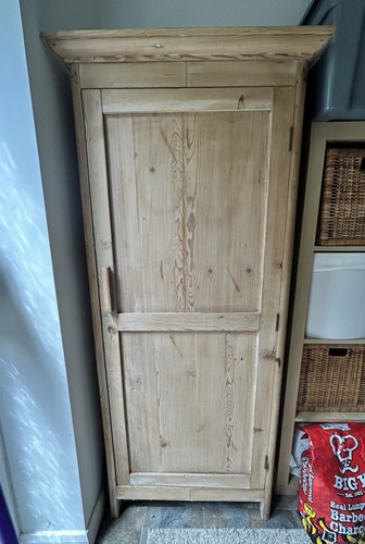Antique pine cupboard - pine, cupboard/wardrobe