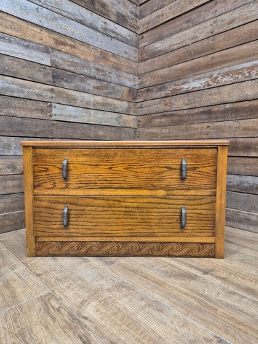 Lebus oak two drawer blanket - drawer,
