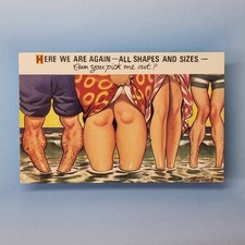 Comic Postcard 1972 Fat Lady