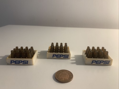 Vintage miniature pepsi - x3,