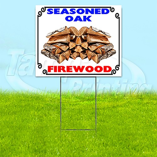 Seasoned oak firewood - firewood, 18x24
