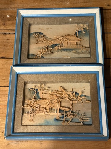 Chinese cork diorama - chinese,