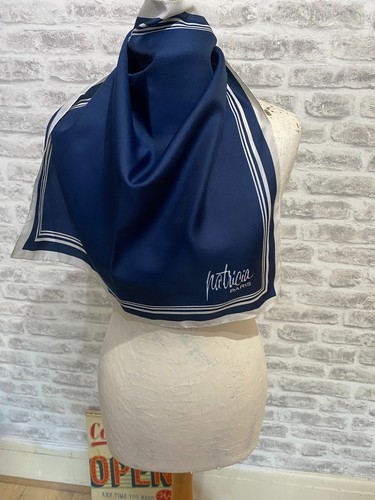 Chiffon vintage scarf signed
