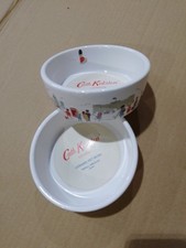 Cath Kidston London Ceramic Pet Bowls S/M 2x400ml Cat/Dog Food & Water