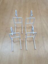 JES: Hanging Cup & Saucer Stand White, Nylon Coated, Made in England - SET OF 4