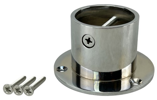 50mm polished chrome decking - 50mm,
