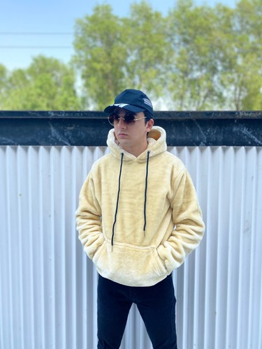 Faux fur hoodie - faux,