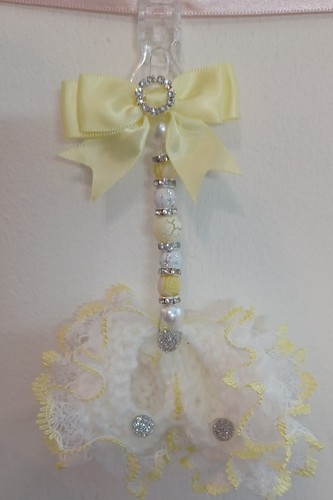 Pram charms new lemon white - pram, charms*new*lemon/white