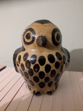 Slipware Owl Money Box Piggy