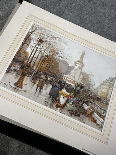 Vintage french street scene - french,