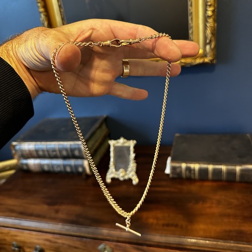 Heavy 9ct rose - rose, double