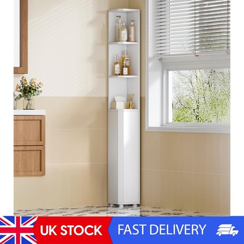 Tall bathroom cabinet corner - bathroom, cabinet,