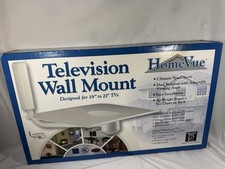 Vintage NOS Wall Mount White CRT TV Up to 21” HomeVue 360° Turn 60lb Capacity