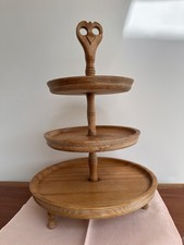 VINTAGE TURNED SOLID OAK WOOD