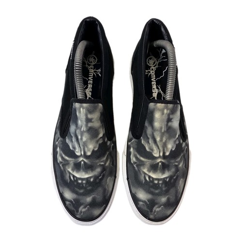 Converse black skeleton slip - converse,