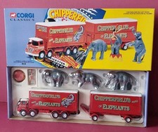 Corgi 31902 CHIPPERFIELDS FODEN S21 LORRY, TRAILER, ELEPHANTS, 1:50, CIRCUS SET
