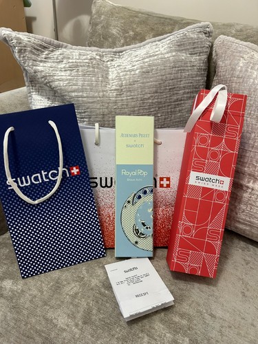 Swatch royal pop blaue - x,