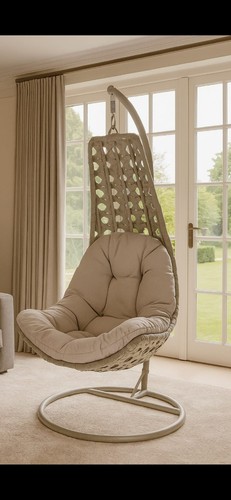 Rattan garden swing - garden, chair