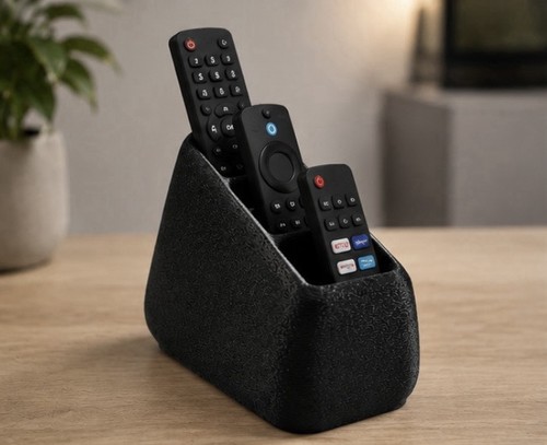 Black remote holder - holder,, made