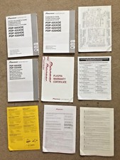 MANUALS FOR PIONEER PLASMA TV