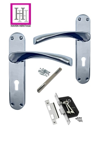 Door handle polished chrome - handle,