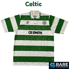 RETRO REPLICA CELTIC 1987-89 HOME FOOTBALL SHIRT LARGE  ADULT UMBRO (V GOOD) No9