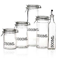 Large Glass Storage Jar With